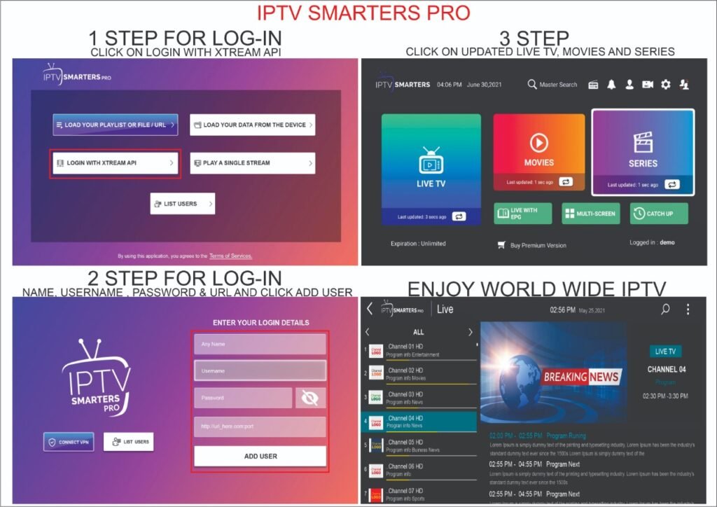 How to use IPTV Smarters pro